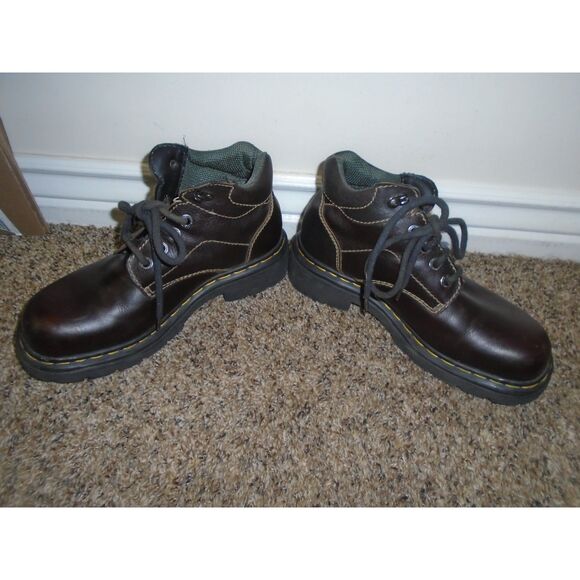 Dr MARTENS 9271 Vintage MIE chunky high top lace-up brown boots Mens 9 womens 10 - Picture 3 of 12